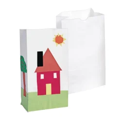 Colorations® White Paper Craft Bags - Set of 100