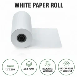Colorations® White Paper Roll - 12