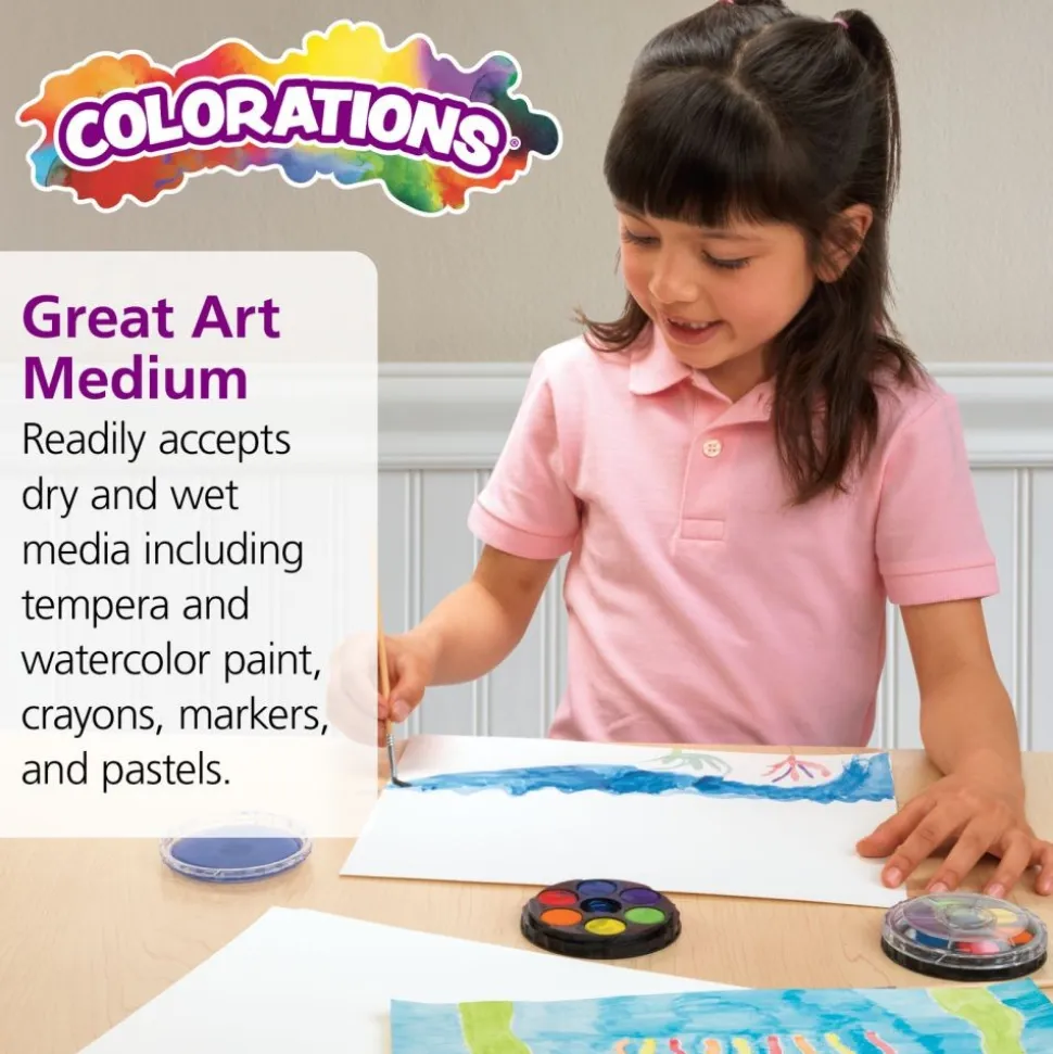 Colorations® White Sulphite Paper - 9" x 12", 80 lb.