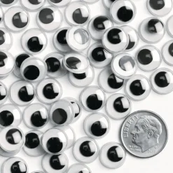 Colorations® Wiggly Eyes, Black - 1,000 Pieces