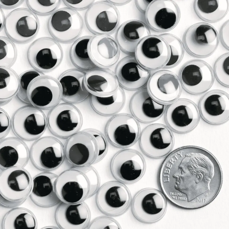 Colorations® Wiggly Eyes, Black - 1,000 Pieces