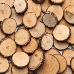 Colorations® Wood Craft Rounds - 50 Pieces