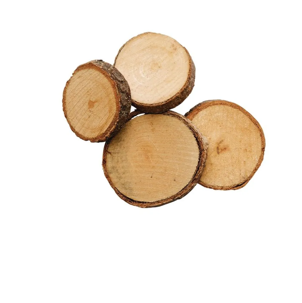 Colorations® Wood Craft Rounds - 50 Pieces