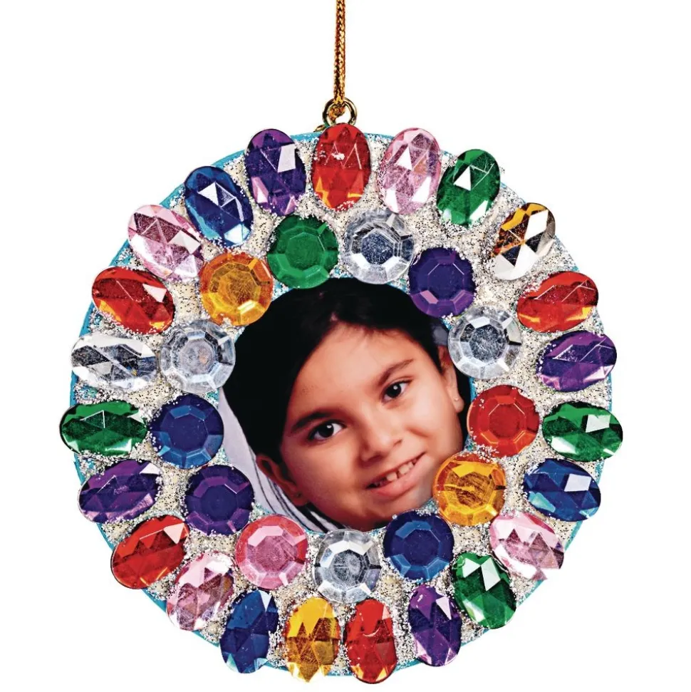 Colorations® Wooden Photo Frame Ornaments - Set of 12