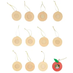 Colorations® Wooden Photo Frame Ornaments - Set of 12