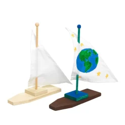 Colorations® Wooden Sailboats - Set of 12