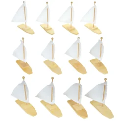 Colorations® Wooden Sailboats - Set of 12