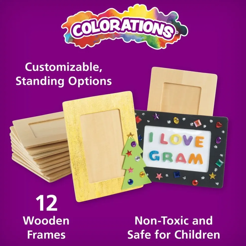 Colorations® Wooden Standing Frames - Set of 12