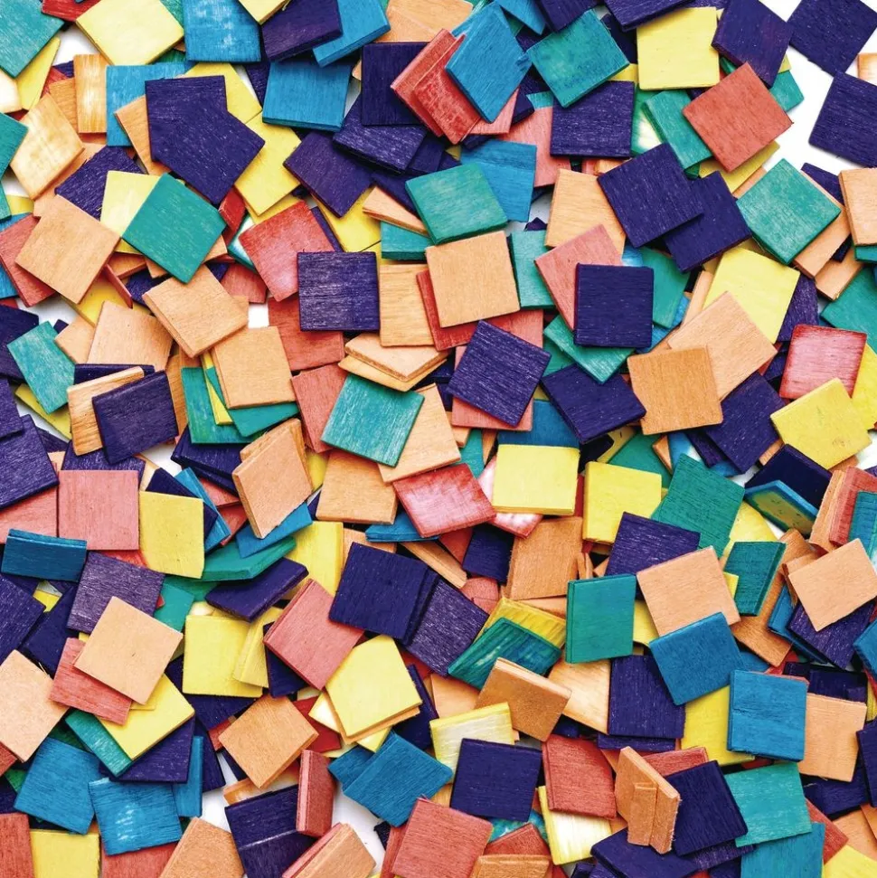 Colorations® Wood Mosaic Squares - 1,000 Pieces