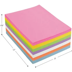 Colorations® 9" x 12" Bright Construction Paper Smart Pack - 6 Packs