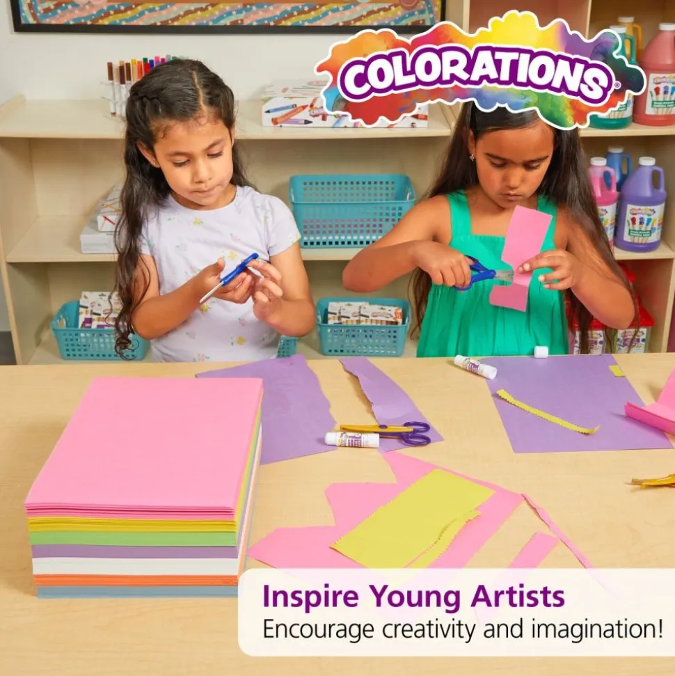 Colorations® 9" x 12" Bright Construction Paper Smart Pack - 6 Packs