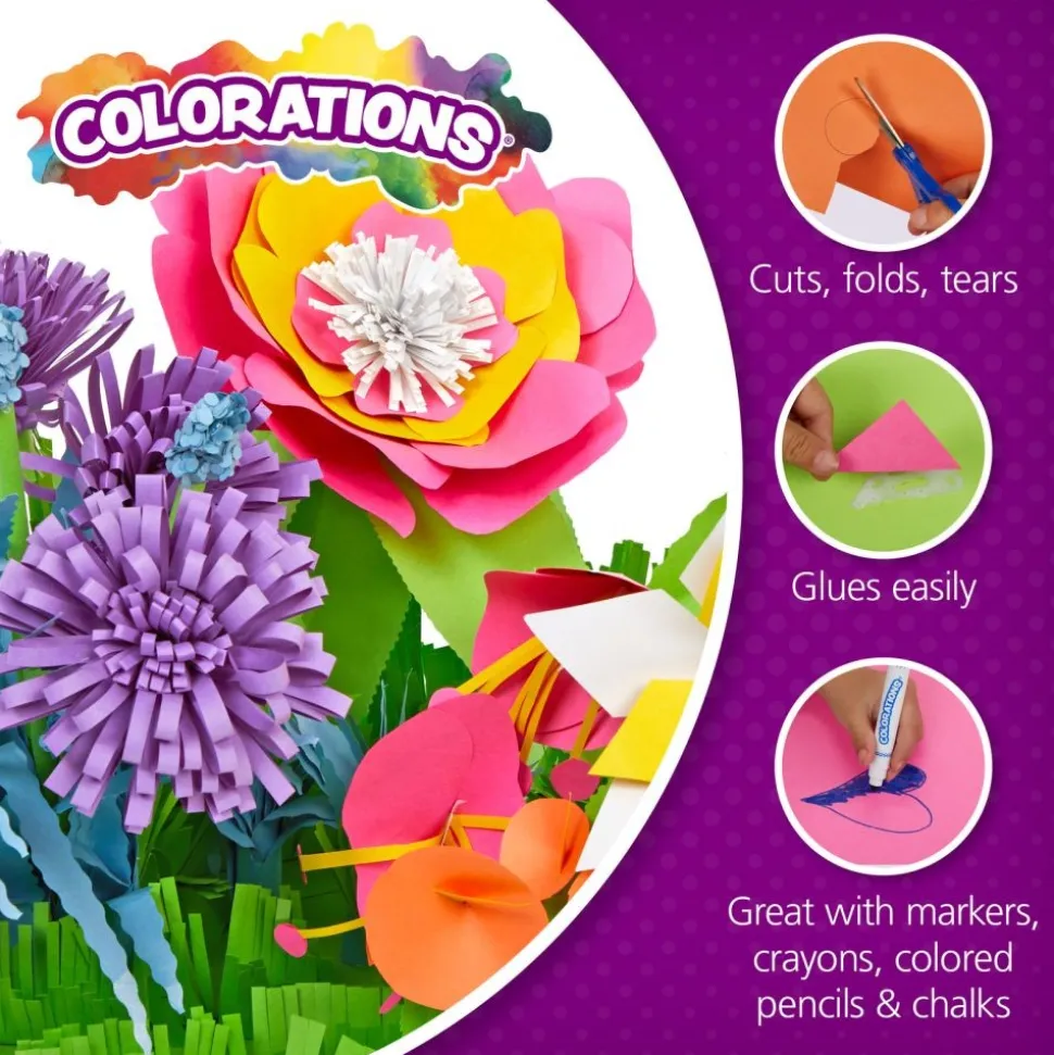 Colorations® 9" x 12" Bright Construction Paper Smart Pack - 6 Packs