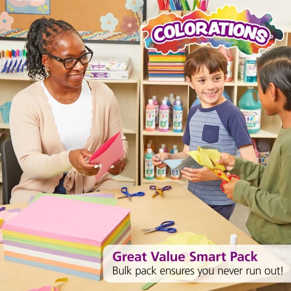 Colorations® 9" x 12" Bright Construction Paper Smart Pack - 600 Sheets