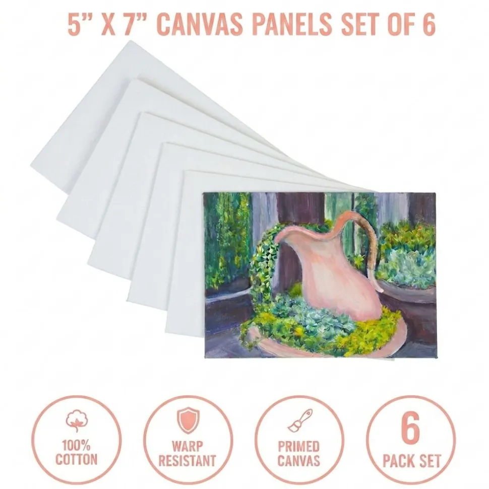 Colorations® 5" X 7" Canvas Panels - Set of 6