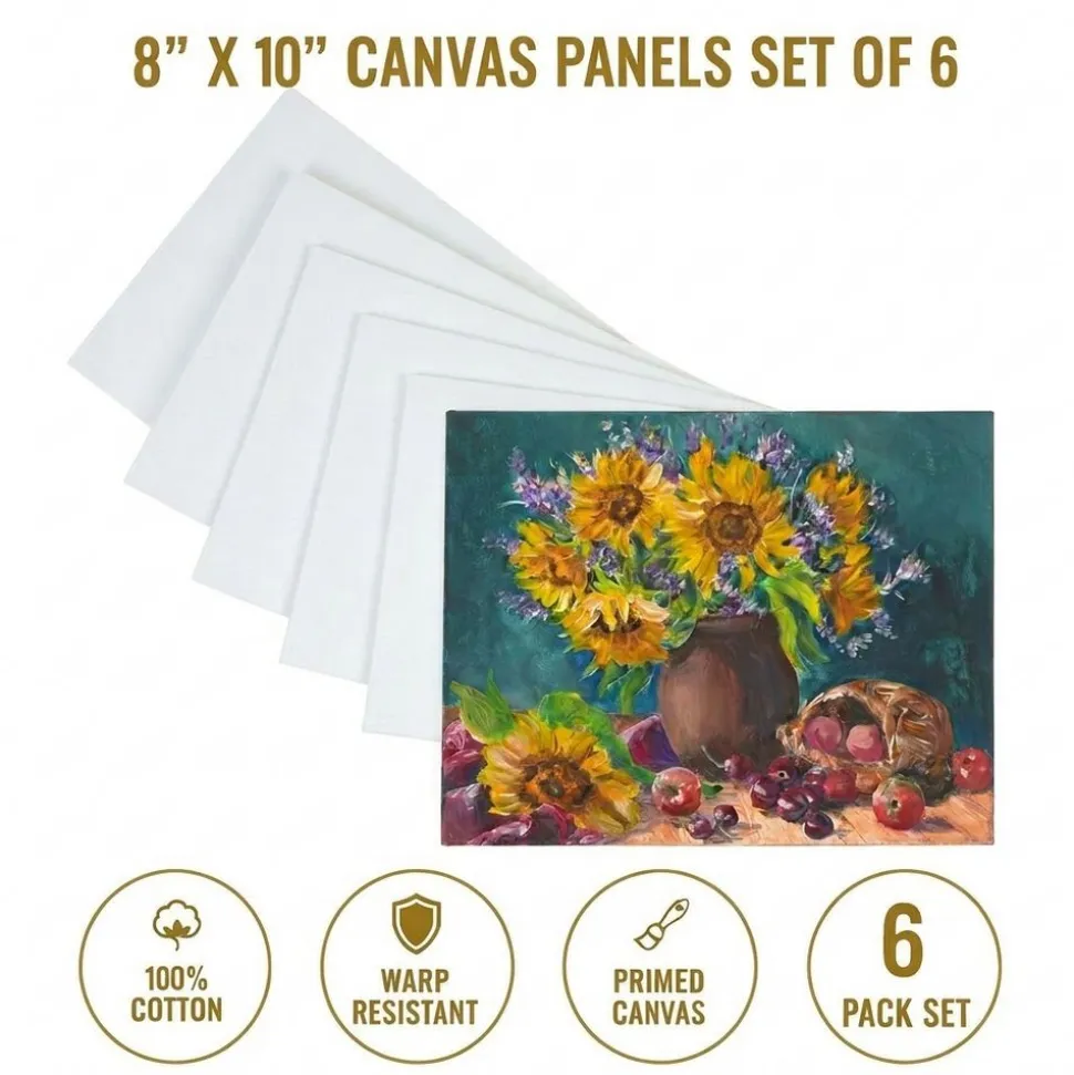 Colorations® 8" x 10" Canvas Panels - Set of 6