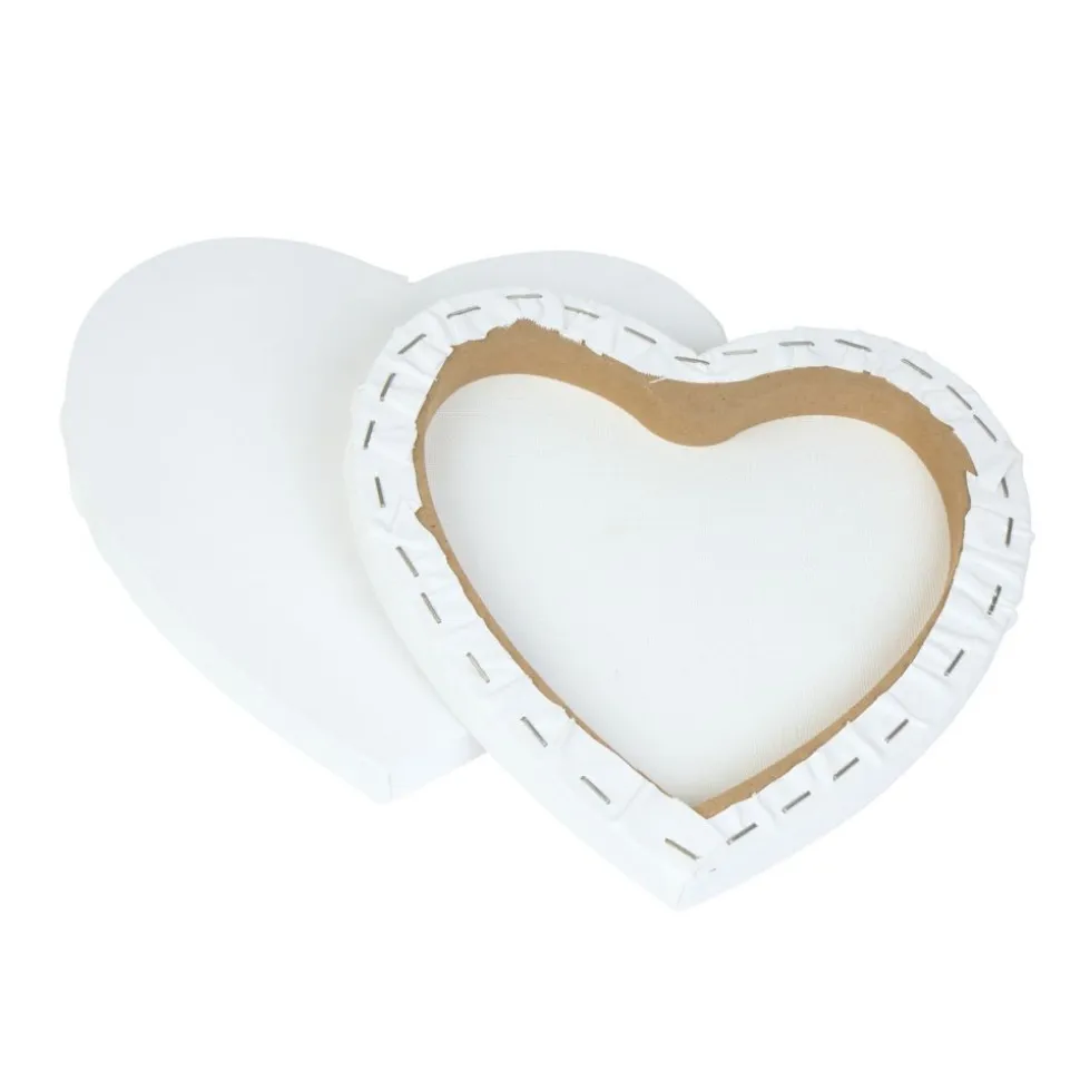 Colorations® 8" x 8" Heart Shaped Canvas - Set of 10