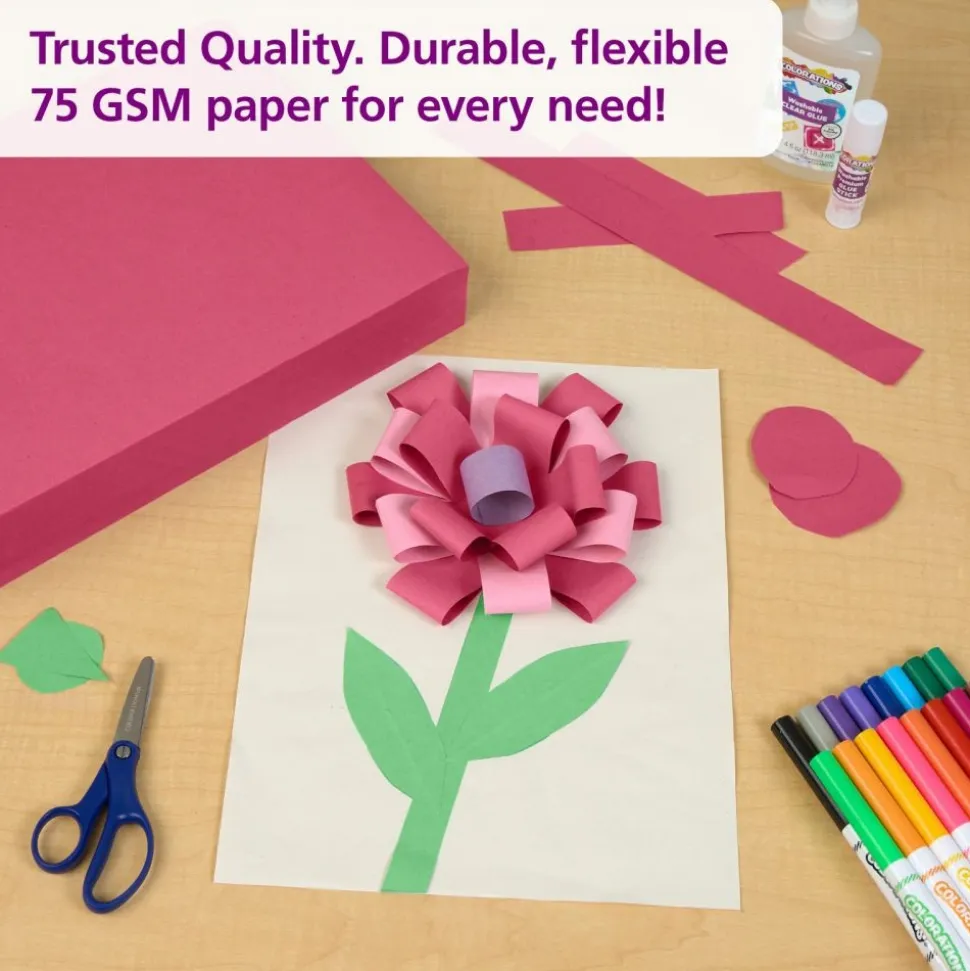Colorations® 9" x 12" Lightweight Construction Paper, Red - 300 Sheets