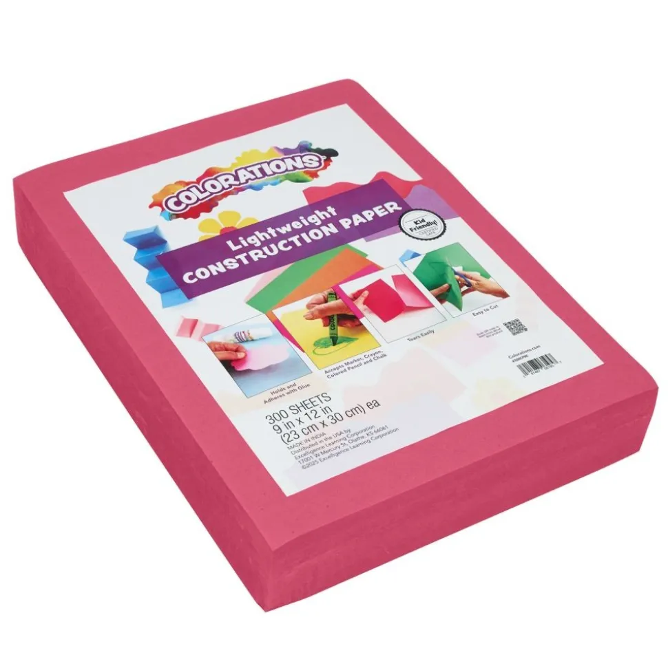 Colorations® 9" x 12" Lightweight Construction Paper, Red - 300 Sheets