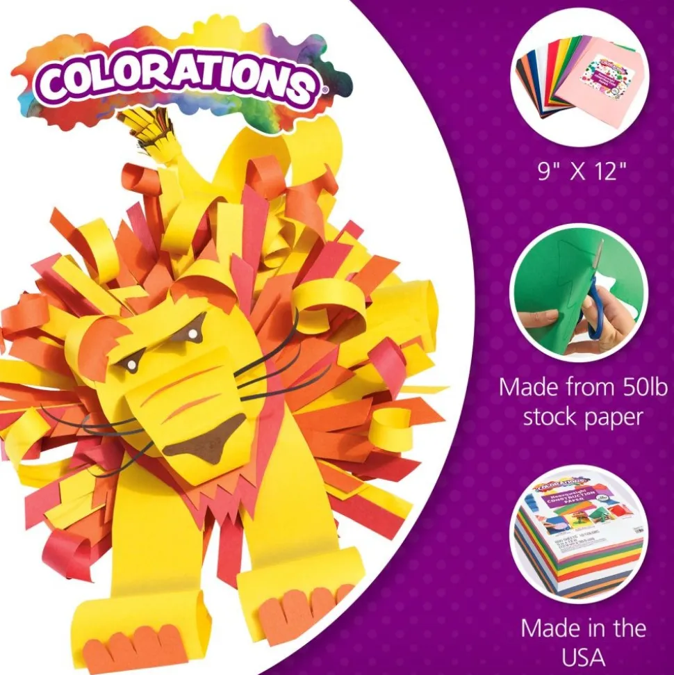 Colorations® 9" x 12" Mediumweight Dark Brown Construction Paper Pack - 200 sheets