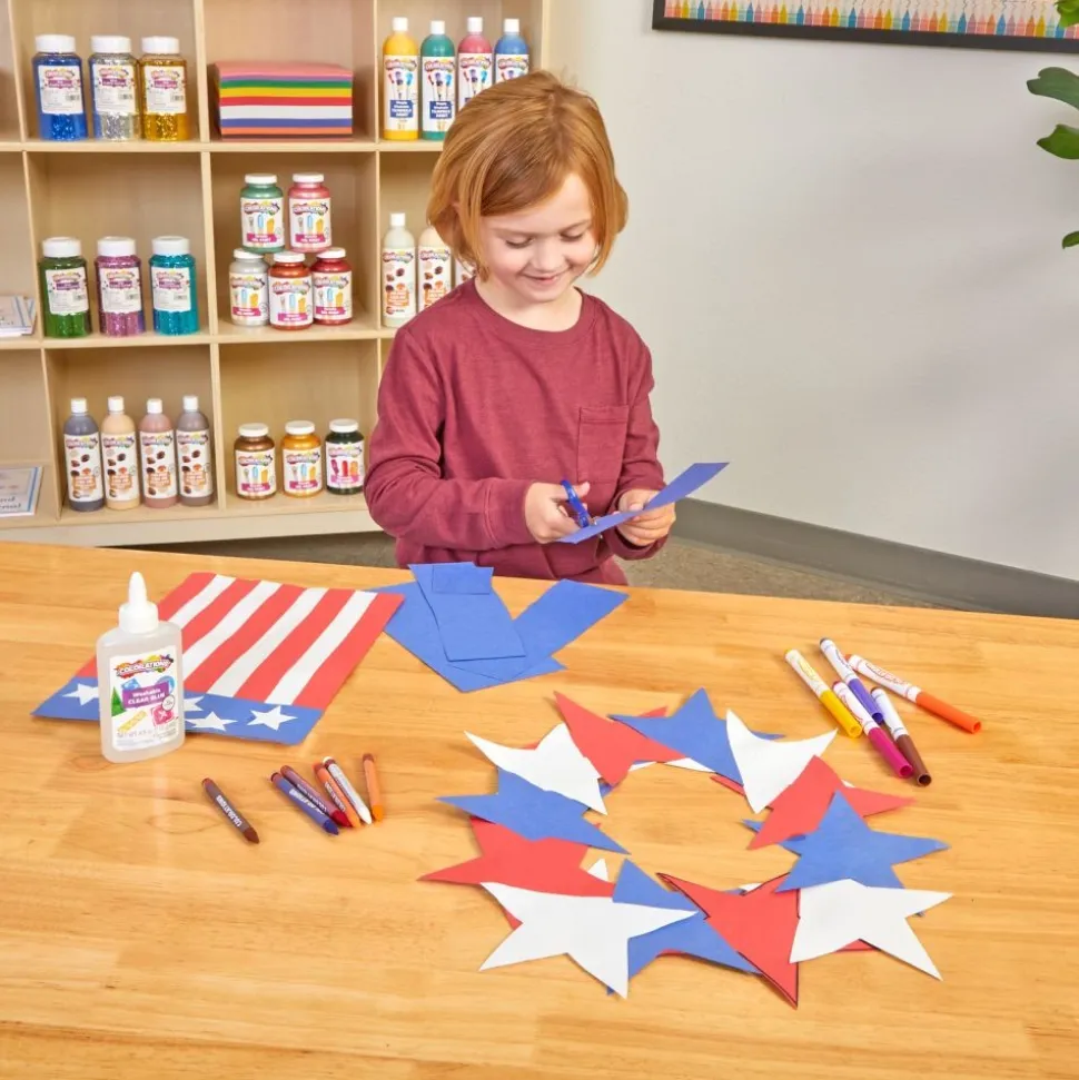 Colorations® 9" x 12" Patriotic Construction Paper - 3 Colors, 150 Sheets