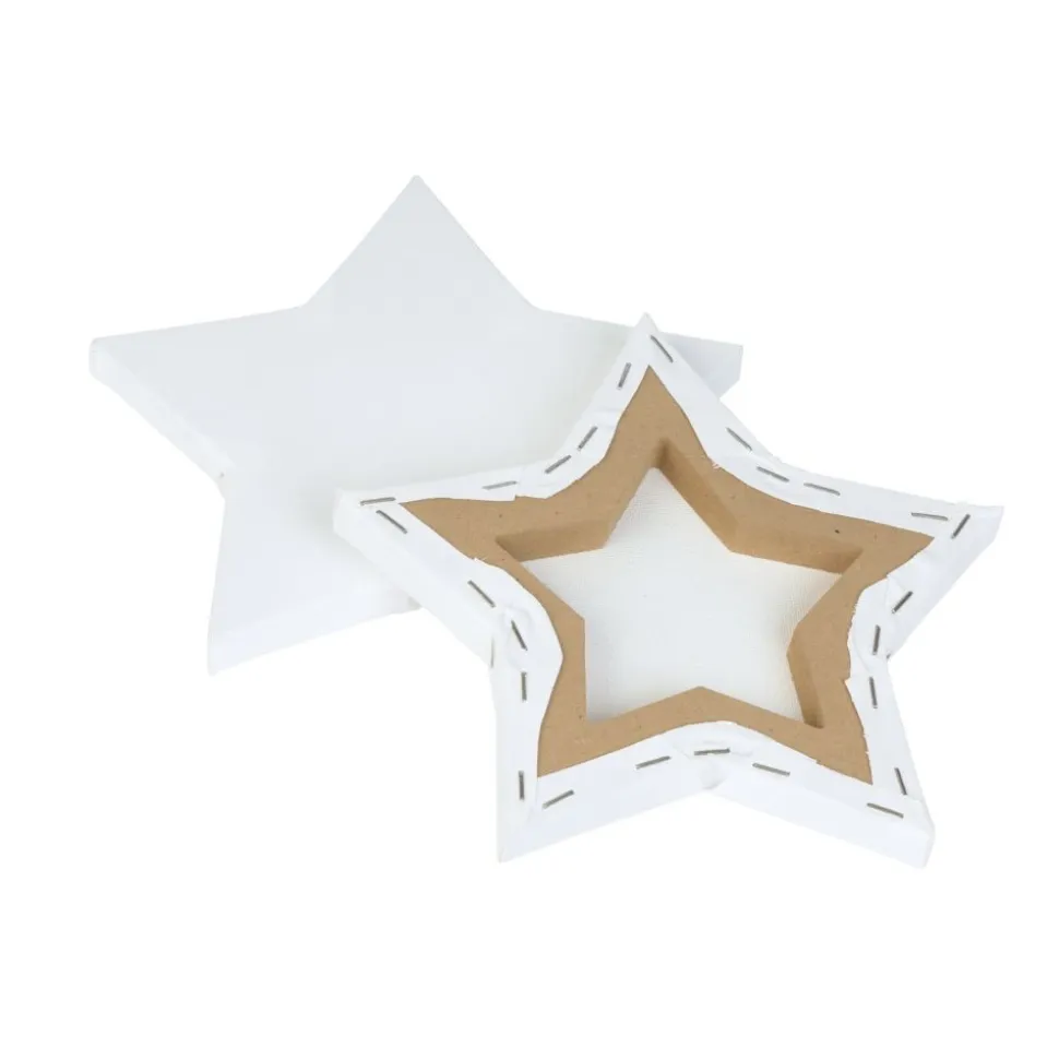 Colorations® 8" x 8" Star Shaped Canvas - Set of 10