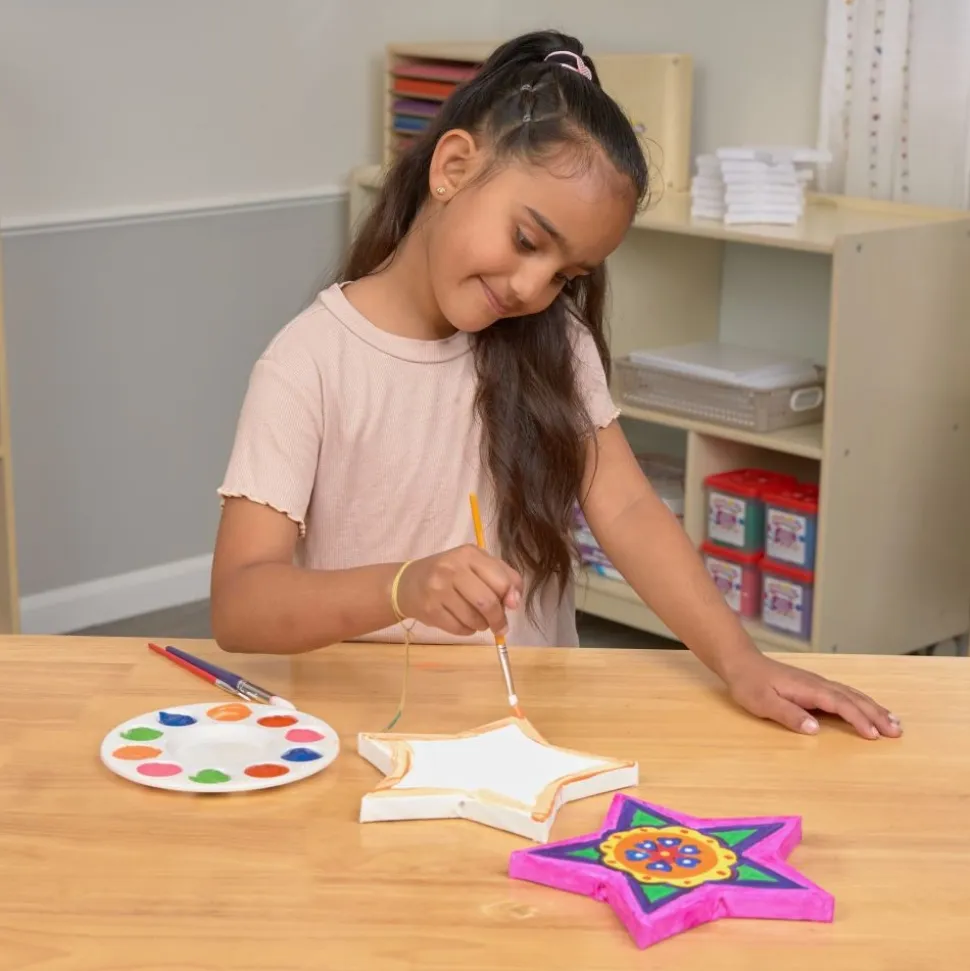 Colorations® 8" x 8" Star Shaped Canvas - Set of 10