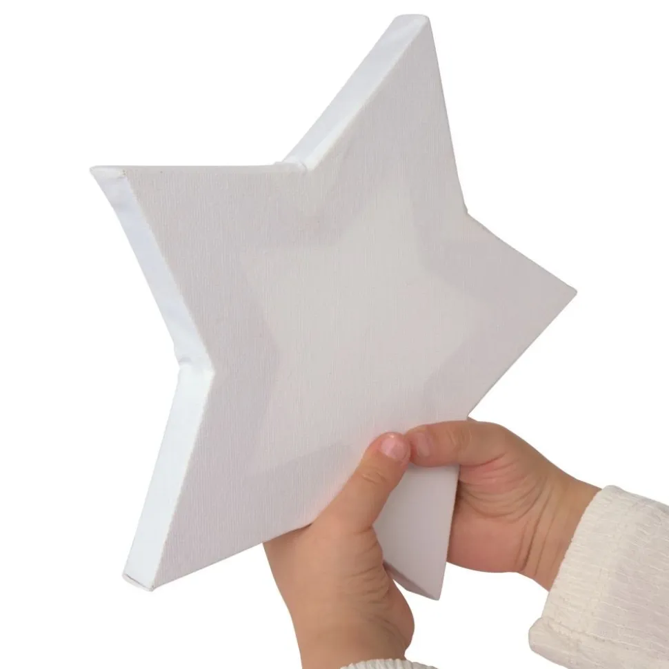 Colorations® 8" x 8" Star Shaped Canvas - Set of 10