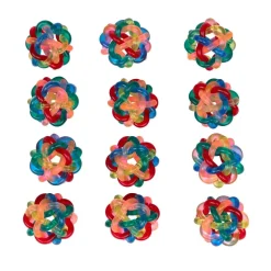 Colorful Intertwined Balls - 12 Pack