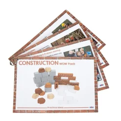 Construction Building WOW Pack - 39 blocks 4 activity cards