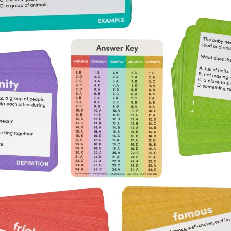 Context Clues Vocabulary Cards - Set of 120