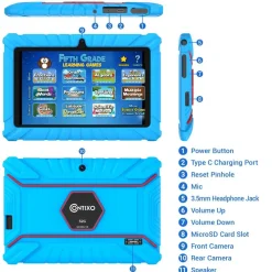 Contixo 7" Android Kids Tablet - Blue