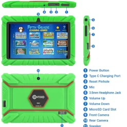 Contixo 7" Android Kids Tablet - Green