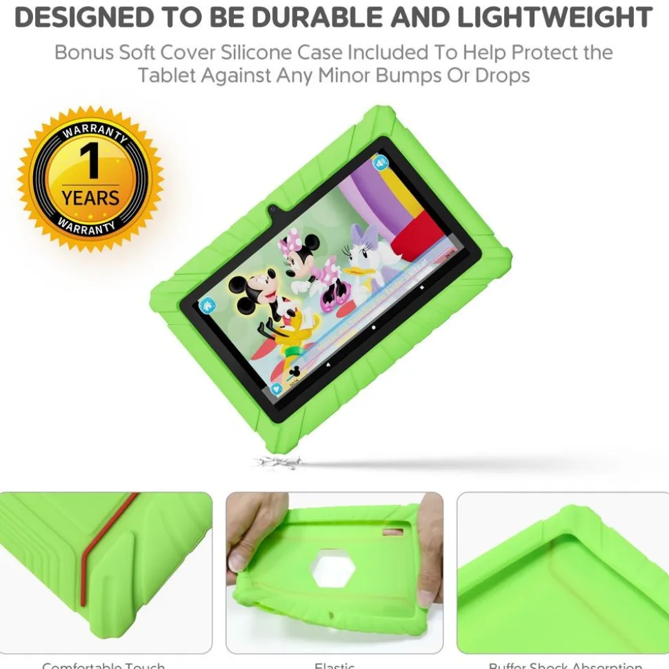 Contixo 7" Android Kids Tablet - Green