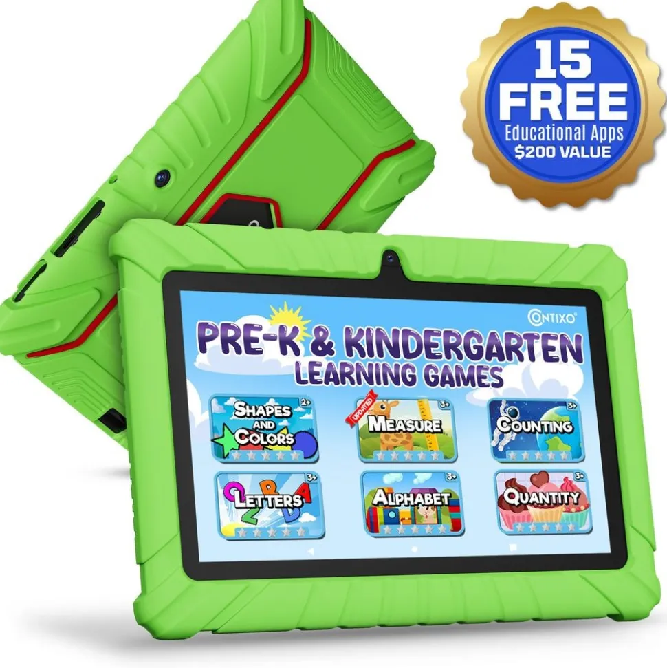 Contixo 7" Android Kids Tablet - Green