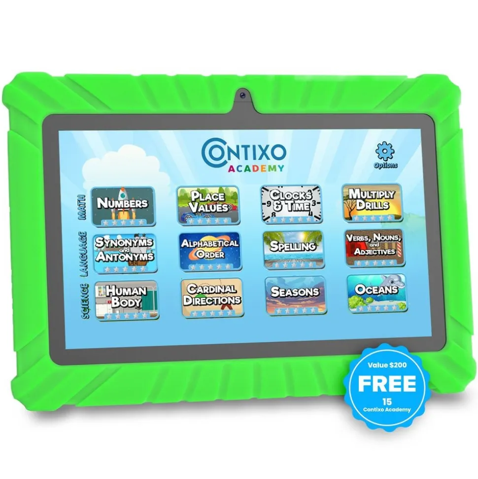 Contixo 7" Android Kids Tablet - Green