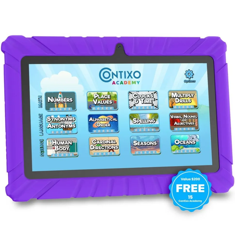 Contixo 7" Android Kids Tablet - Purple