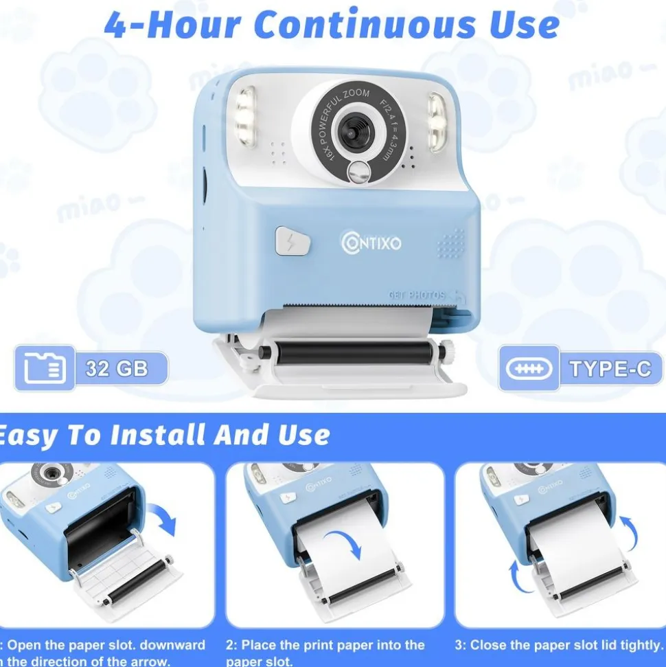 Contixo Instant Print Kids Camera