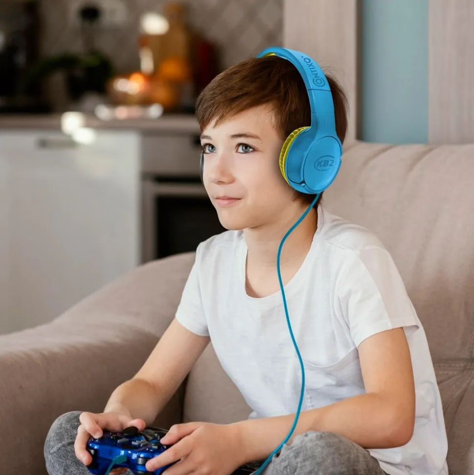Contixo Single Wired Headphones - Blue