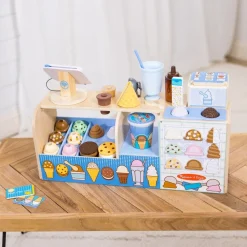 Cool Scoops Ice Creamery Wooden Counter