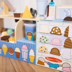 Cool Scoops Ice Creamery Wooden Counter