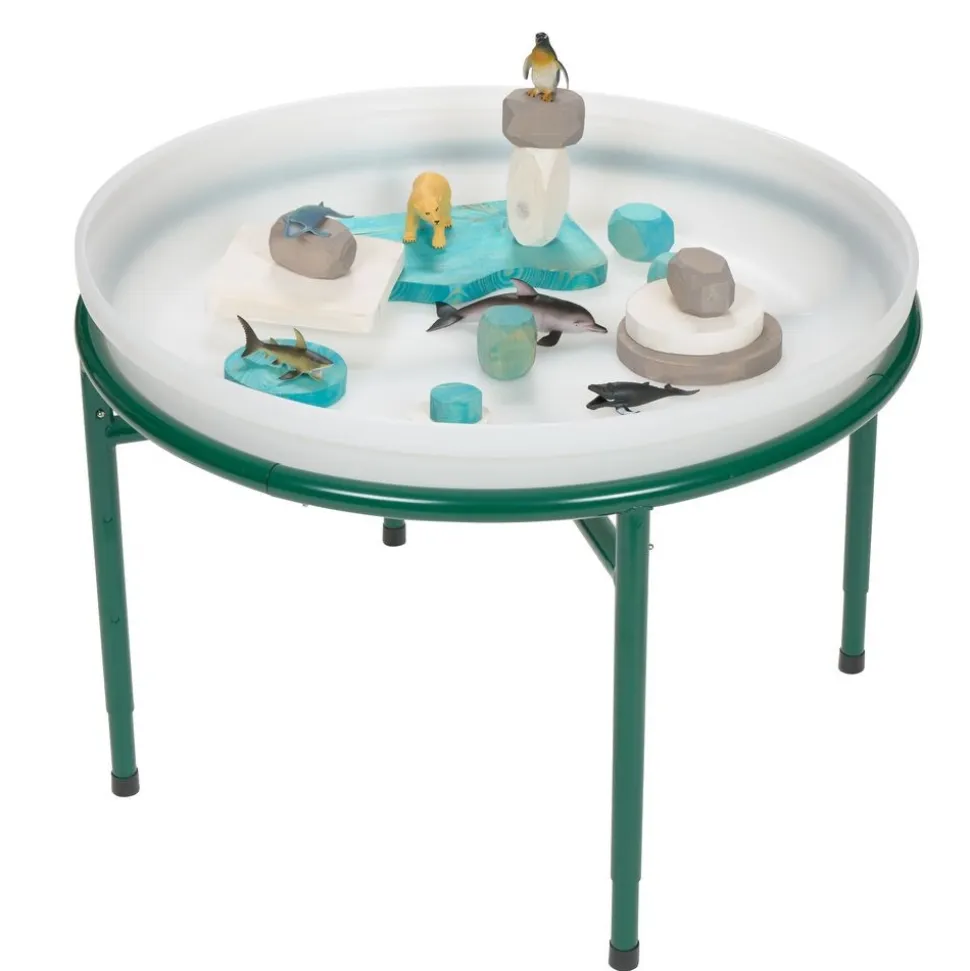 Cosy Tuff Tray with Metal Stand White