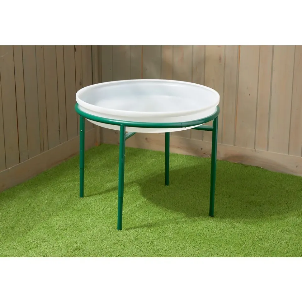 Cosy Tuff Tray with Metal Stand White