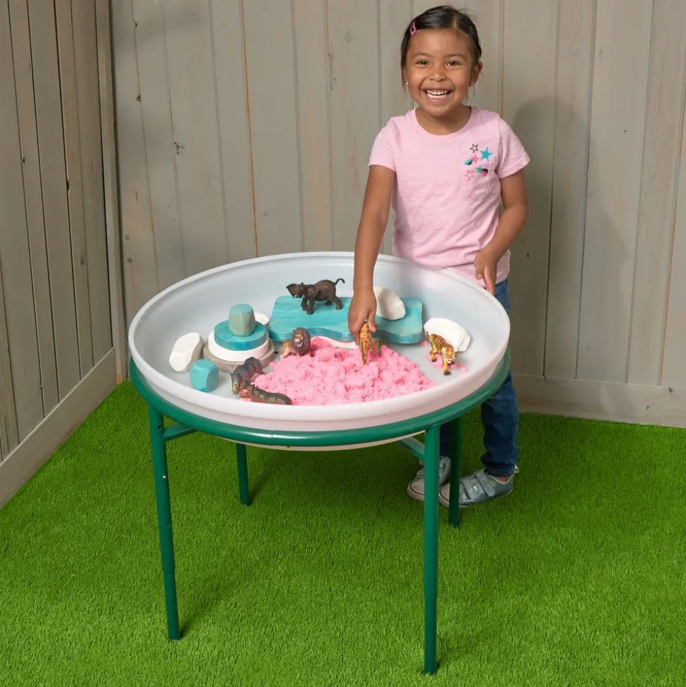 Cosy Tuff Tray with Metal Stand White