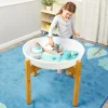 Cosy White Tuff Tray with Wood Stand