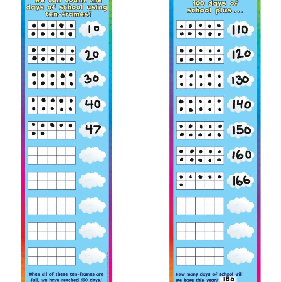 Counting Days With Ten-Frames Banner - 1 banner