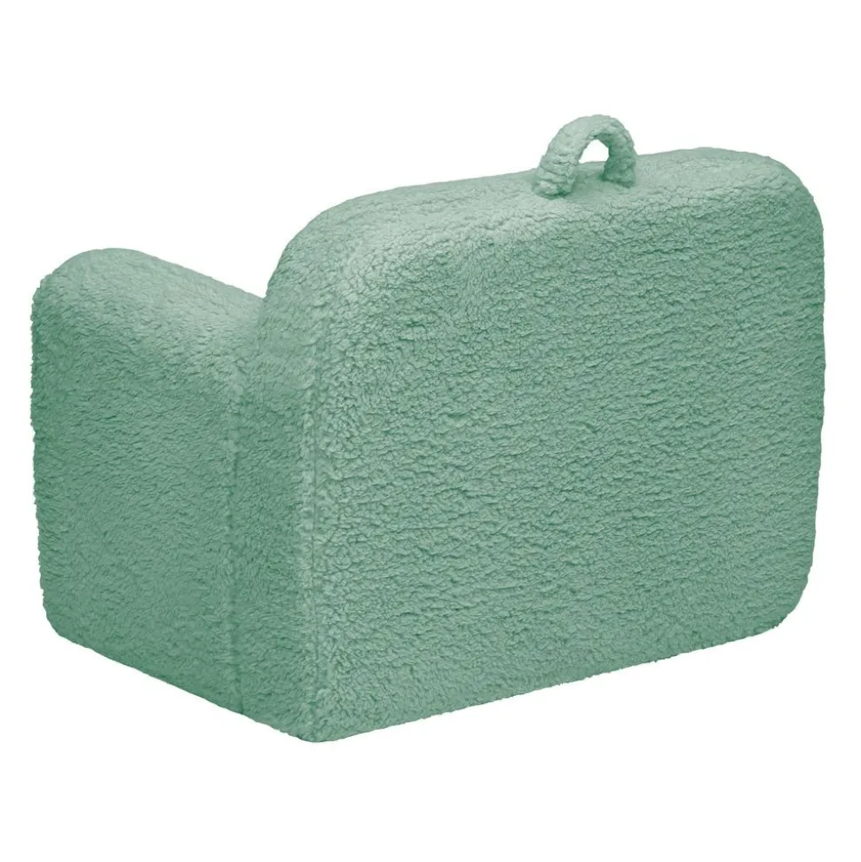 Cozee Sherpa Chair - Sage Green