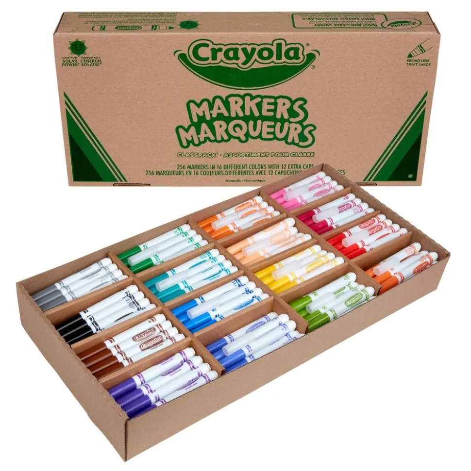 Crayola® Conical Tip Markers Classpack® - Regular, Set of 256