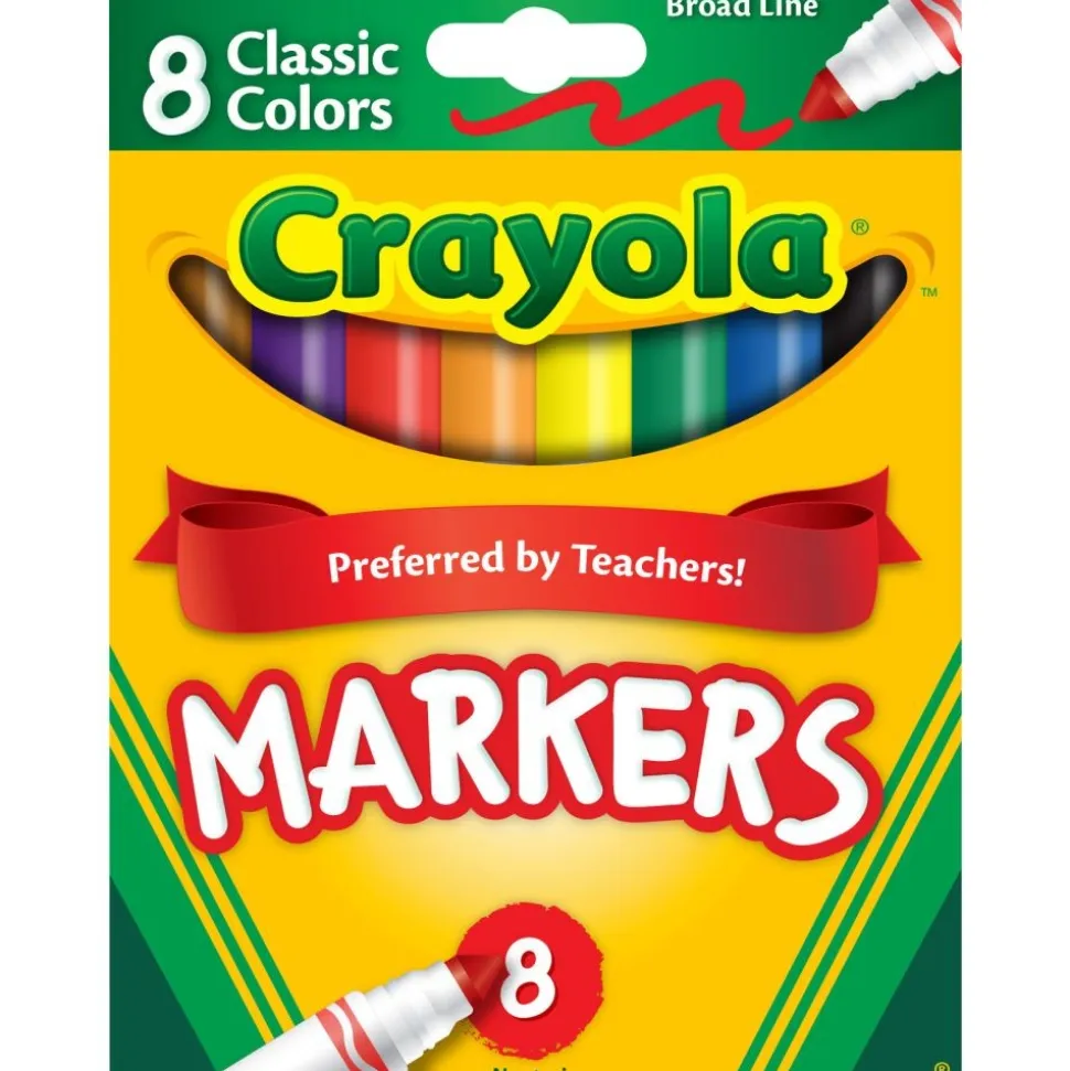 Crayola® Conical Tip Markers - Regular, Set of 8