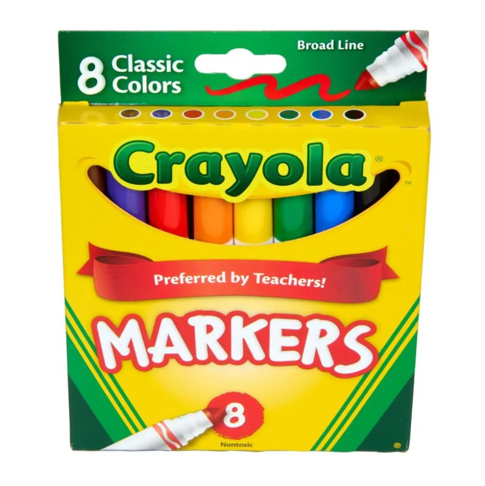 Crayola® Conical Tip Markers - Regular, Set of 8