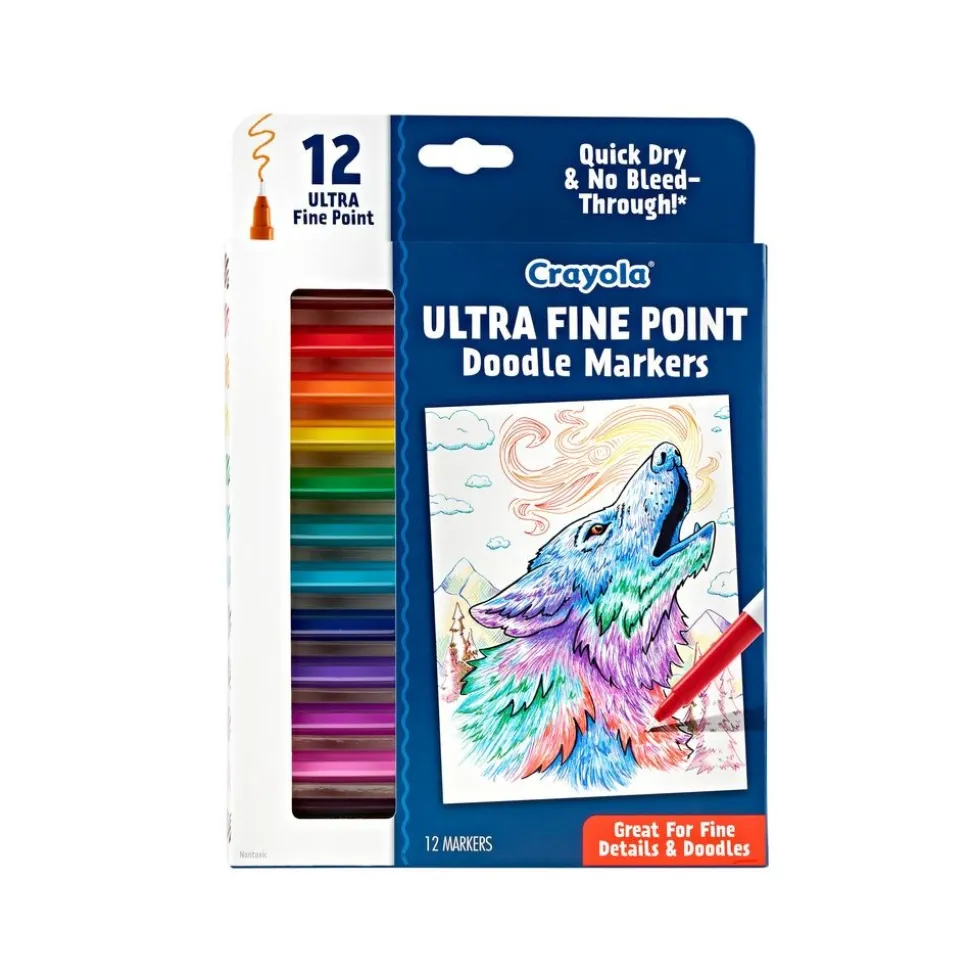 Crayola® Doodle & Draw Ultra Fine Point Doodle Marker, 12 count